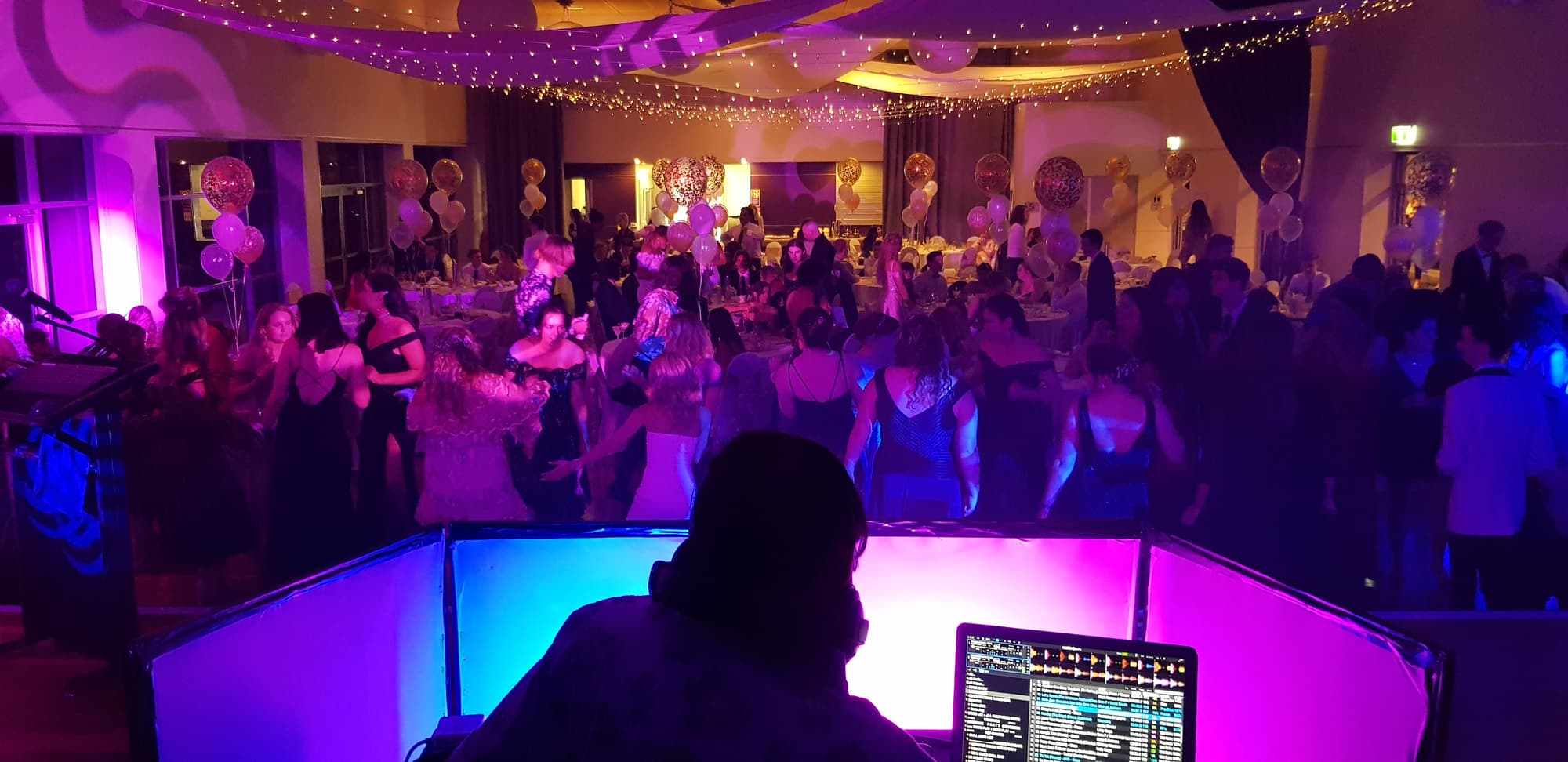 Wedding DJ setup at Eleven Eighty
