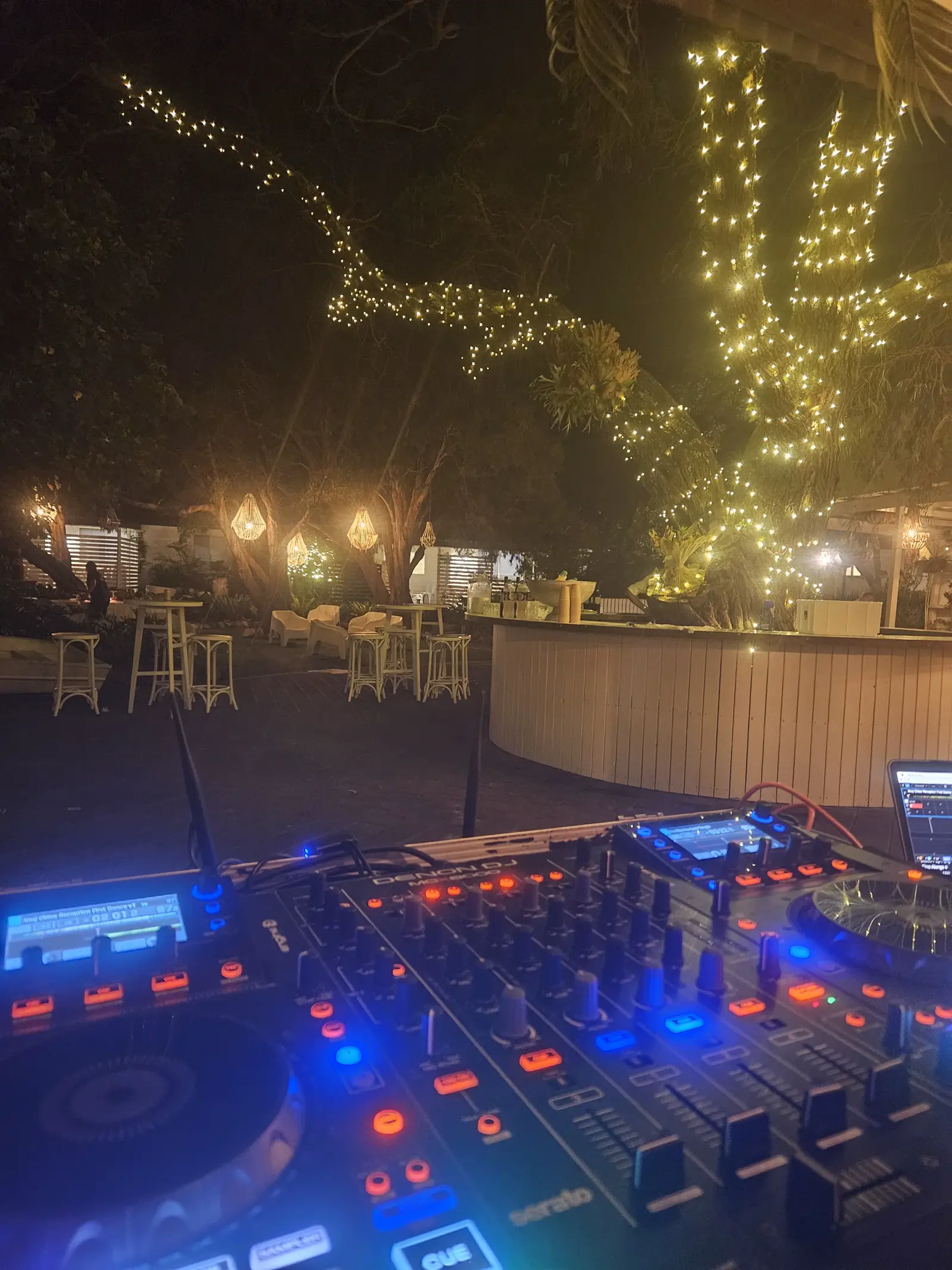 Ultimate DJs phone photo from a wedding at The Cove, Jervis Bay