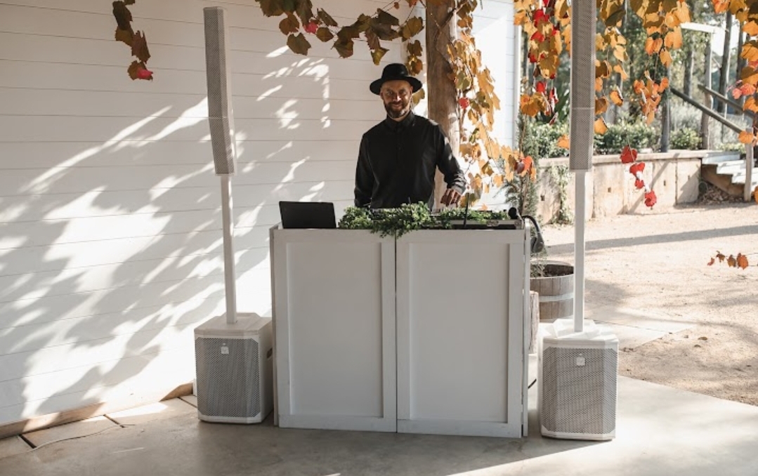 Dan Searle at his DJ booth